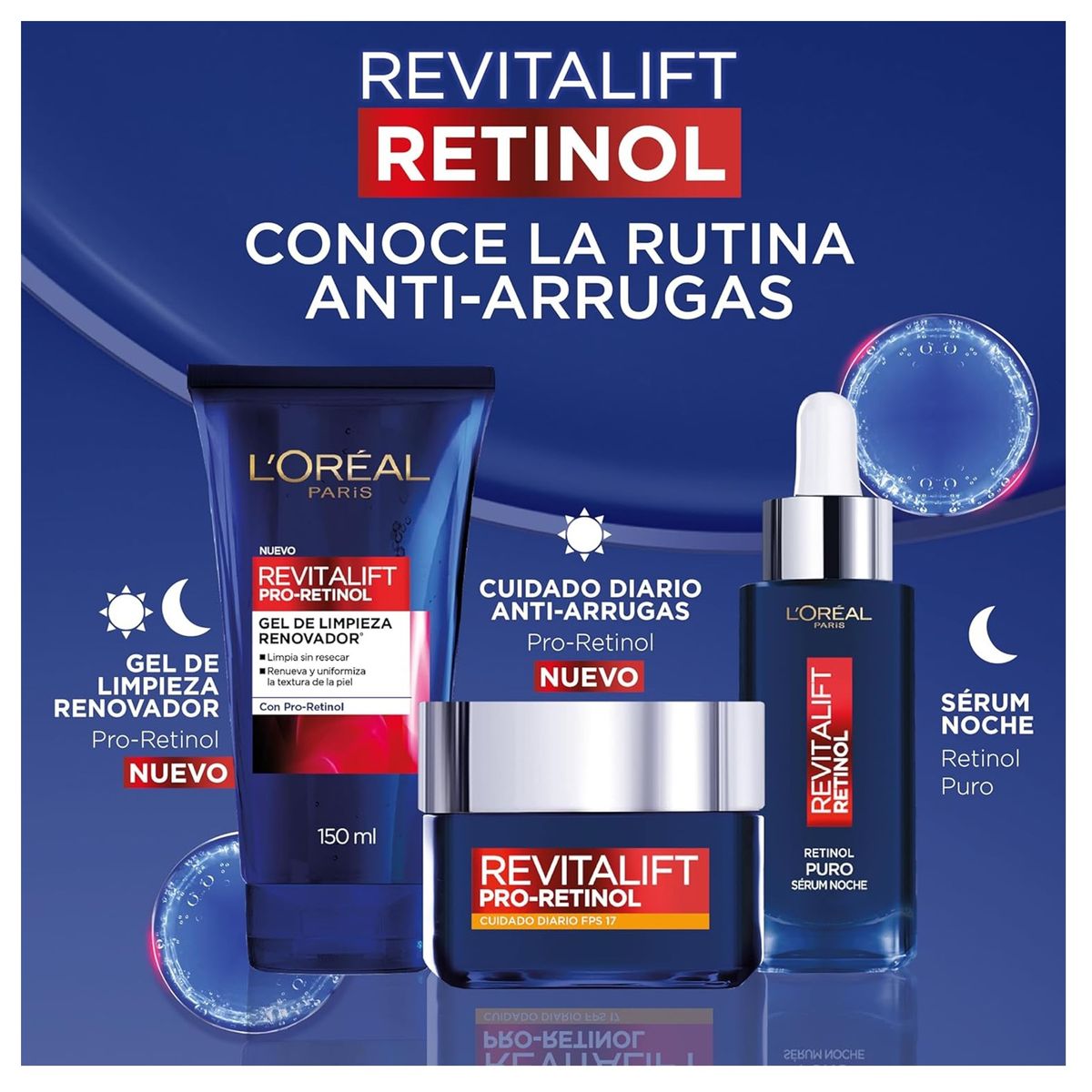 REVITALIFT - Rutina Facial Revitalift Pro-Retinol Loreal.-