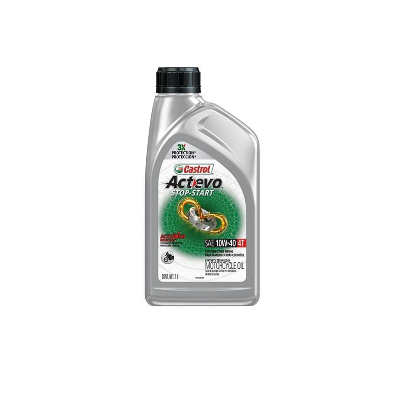 CASTROL - ACEITE MOTOR 10W40 MOTOS ACTEVO CASTROL 1 L