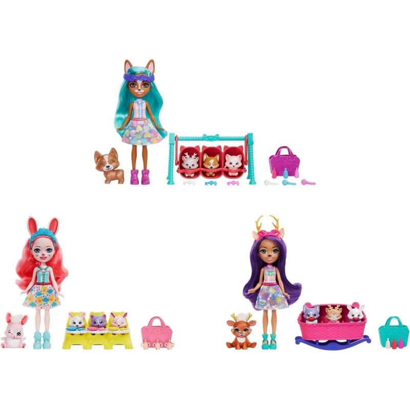 MATTEL - MATTEL HLK83 ENCHANTIMALS BABY BEST FRIENDS SURTIDO
