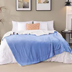 GENERICO - Manta de forro polar Sherpa de doble cara súper suave y lujosa