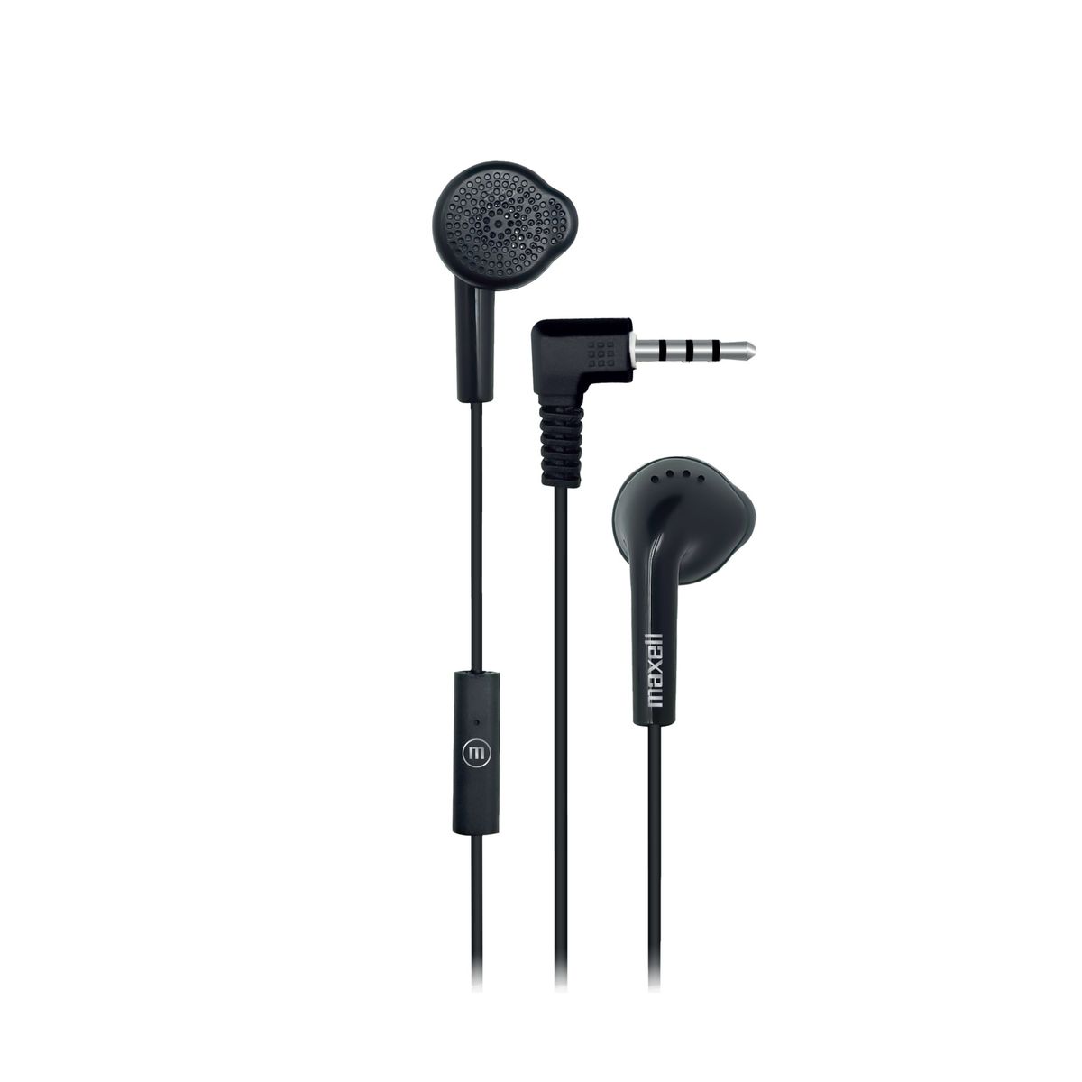 MAXELL - Audífonos Eb-mic Estéreo De Botón Con Mic Negro - Maxell