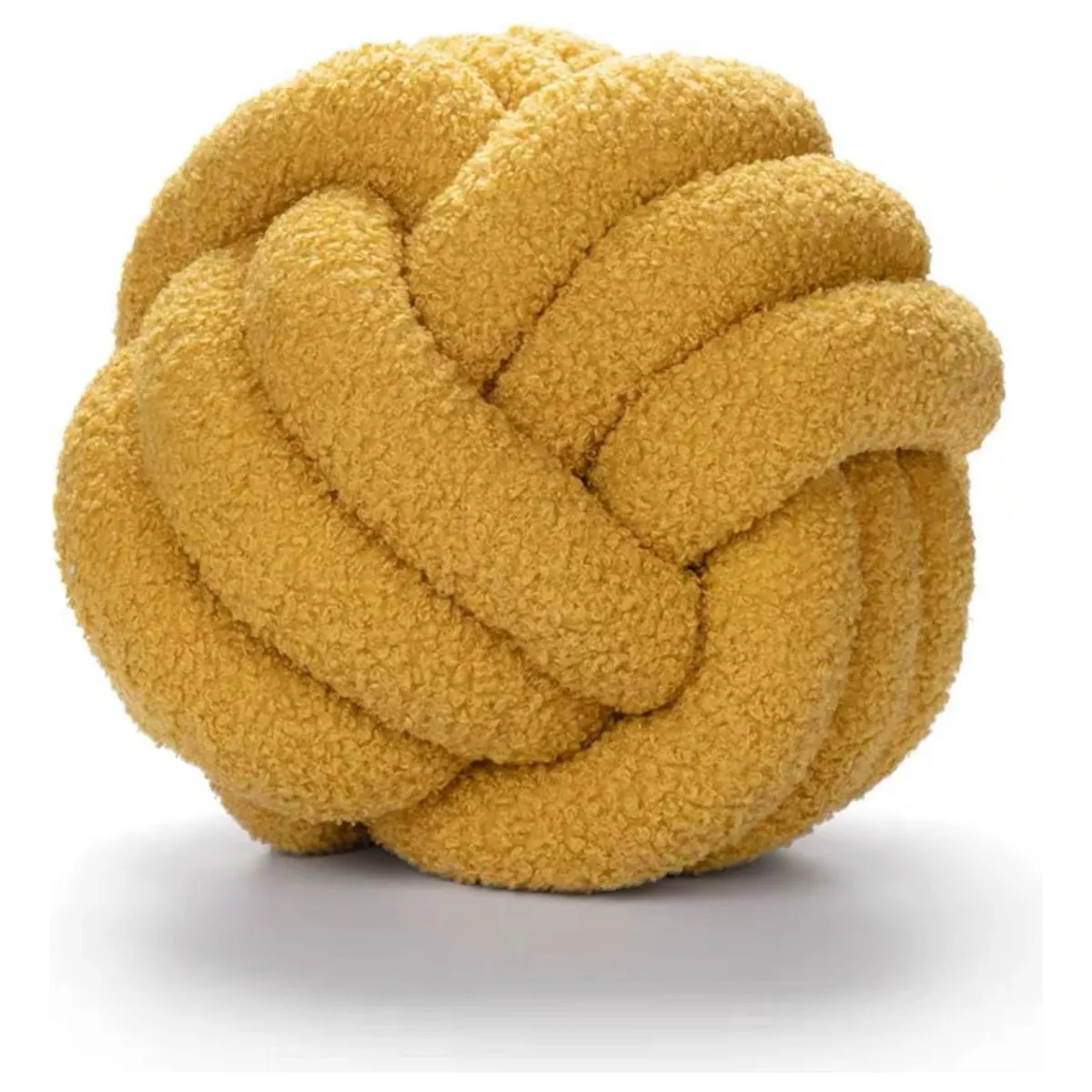 GENERICO - Cojin Decorativo Modelo Nudo Acolchado - Amarillo