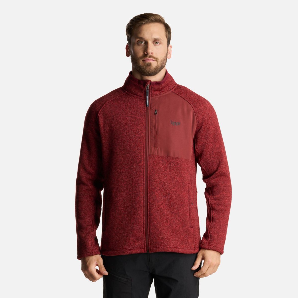 LIPPI - Chaqueta Hombre Coronado Blend-Pro Jacket Melange Burdeo Lippi