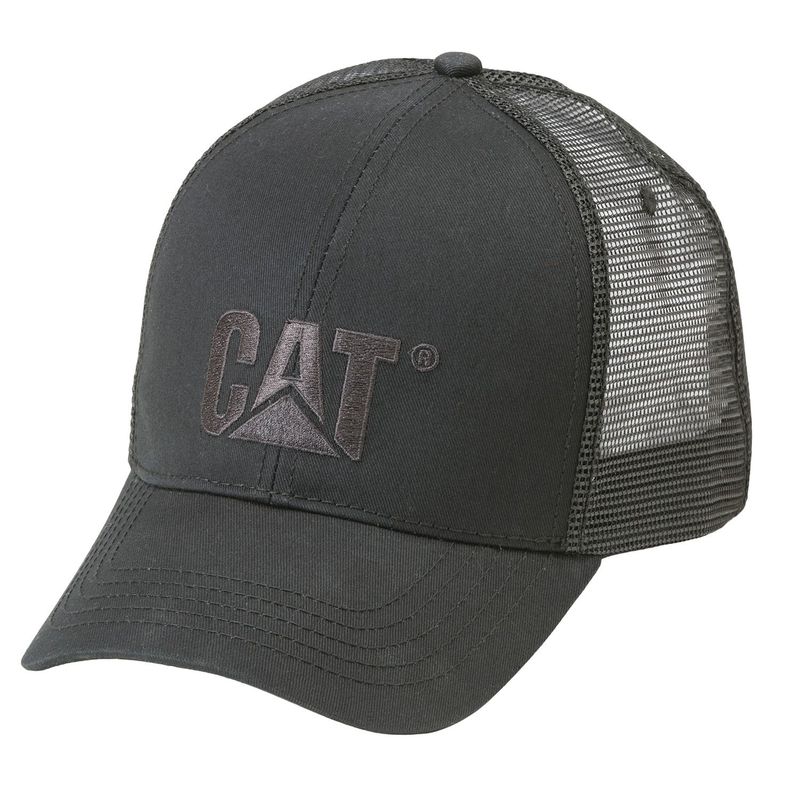 CAT - Jockey Hombre Raised Logo Cap Negro CAT