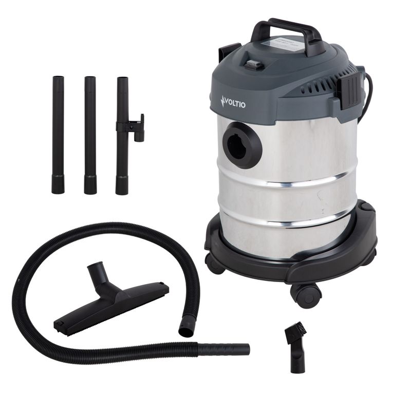 LUMAX - Aspiradora Tambor 1000W Sopladora 3 En 1 Polvos y Liquidos