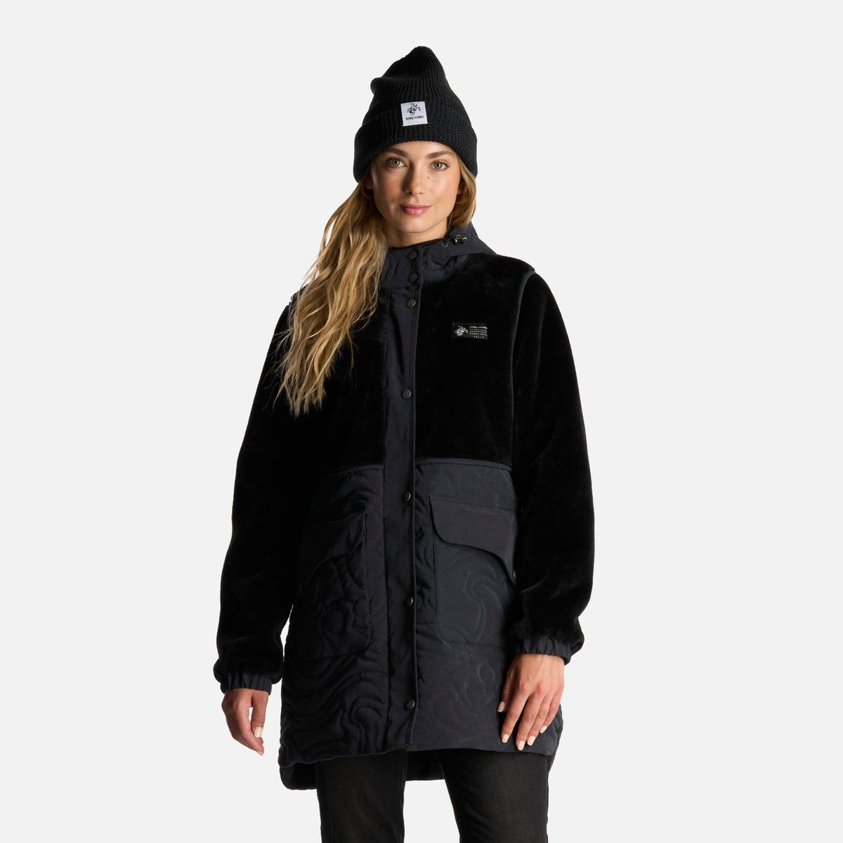 HAKA HONU - Chaqueta Mujer Noes-ni Negro Haka Honu