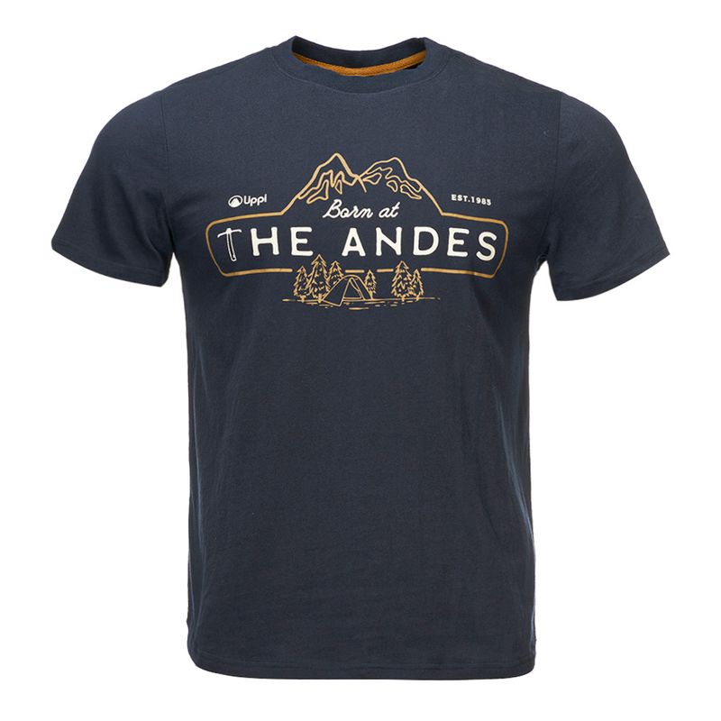 LIPPI - Polera Hombre Heritage UV-Stop T-Shirt Azul Oscuro Lippi