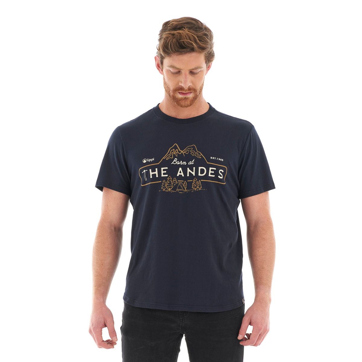 LIPPI - Polera Hombre Heritage UV-Stop T-Shirt Azul Oscuro Lippi