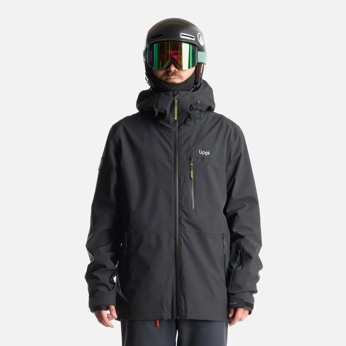 LIPPI - Chaqueta Hombre Sierra Nevada B-Dry Light Hoody Jacket Negro Lippi