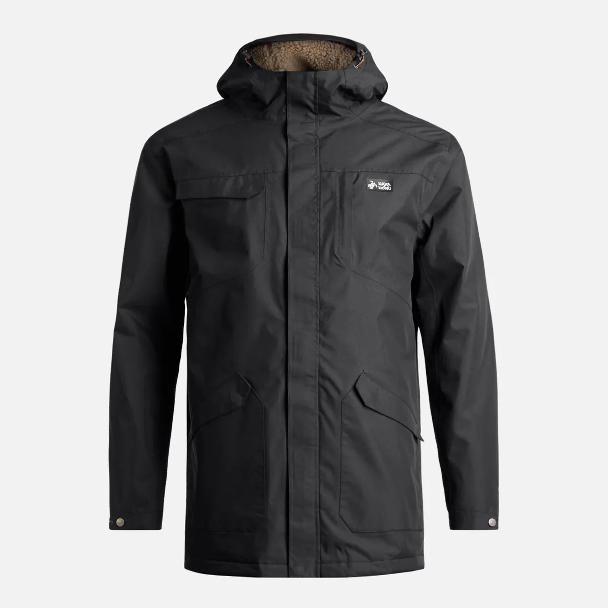 HAKA HONU - Chaqueta Hombre Yak Negro Haka Honu