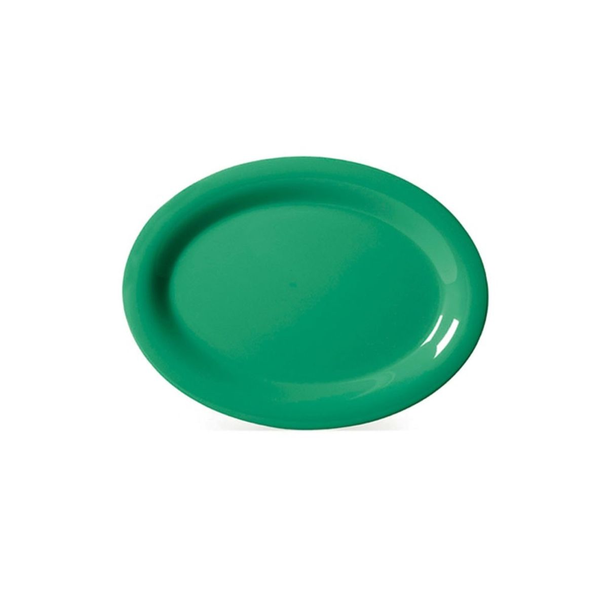 IMAHE - Set De 6 PLATO OVALADO MELAMINA VERDE 34 x 26 cm IMAHE