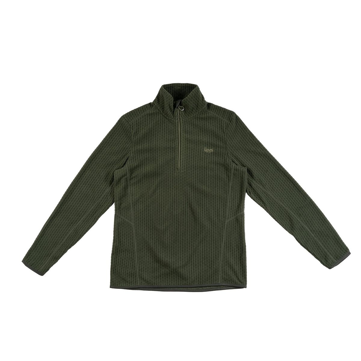LIPPI - Poleron Teen Boy Mild Nano-F 1/4 Zip Verde Oscuro Lippi