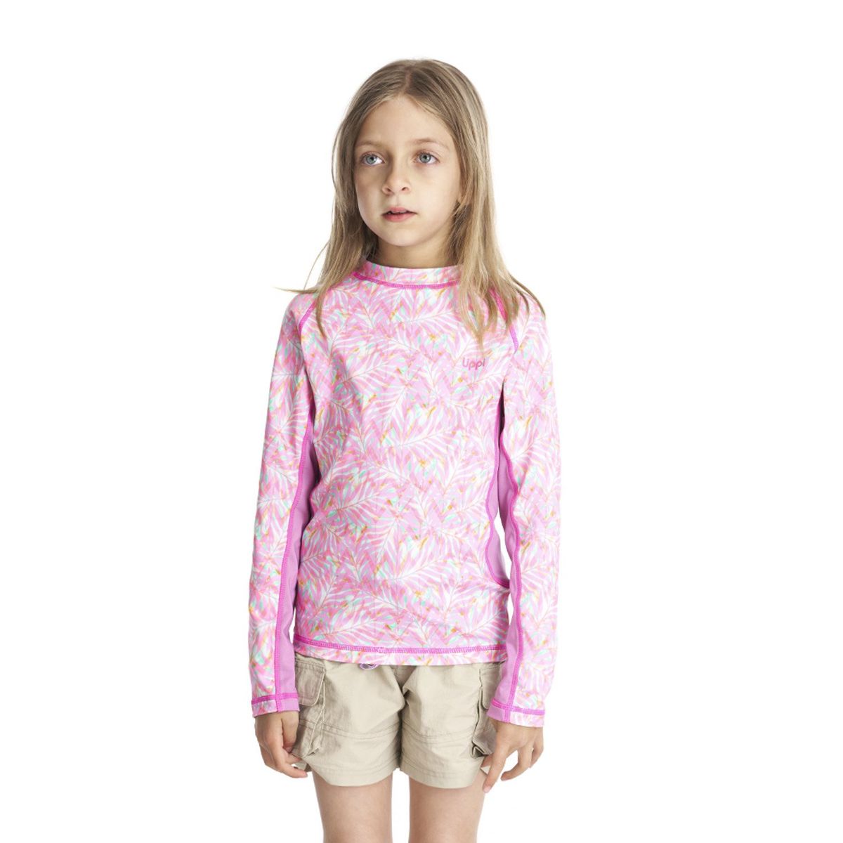 LIPPI - Traje de Baño Niña Sun Pro Long Sleeve T-Shirt Print Rosado Lippi