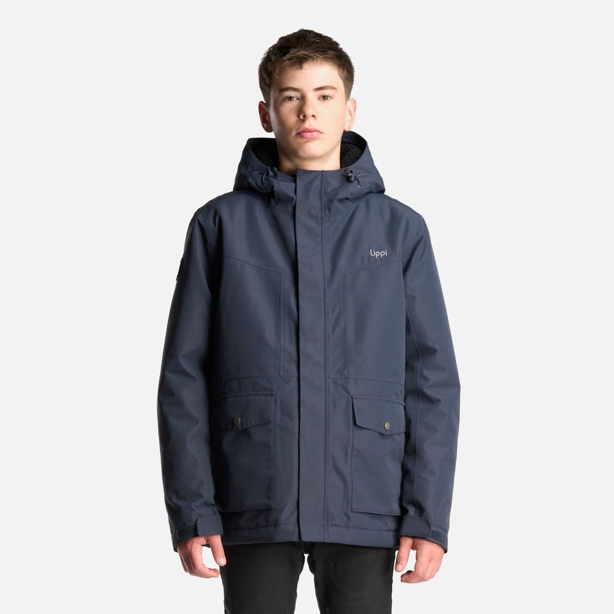 LIPPI - Chaqueta Teen Boy Roble B-Dry Hoody Jacket Azul Marino Lippi