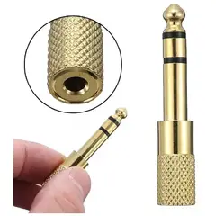 GENERICO - Adaptador Audio Plug 6.5 Macho Jack 3.5 Hembra