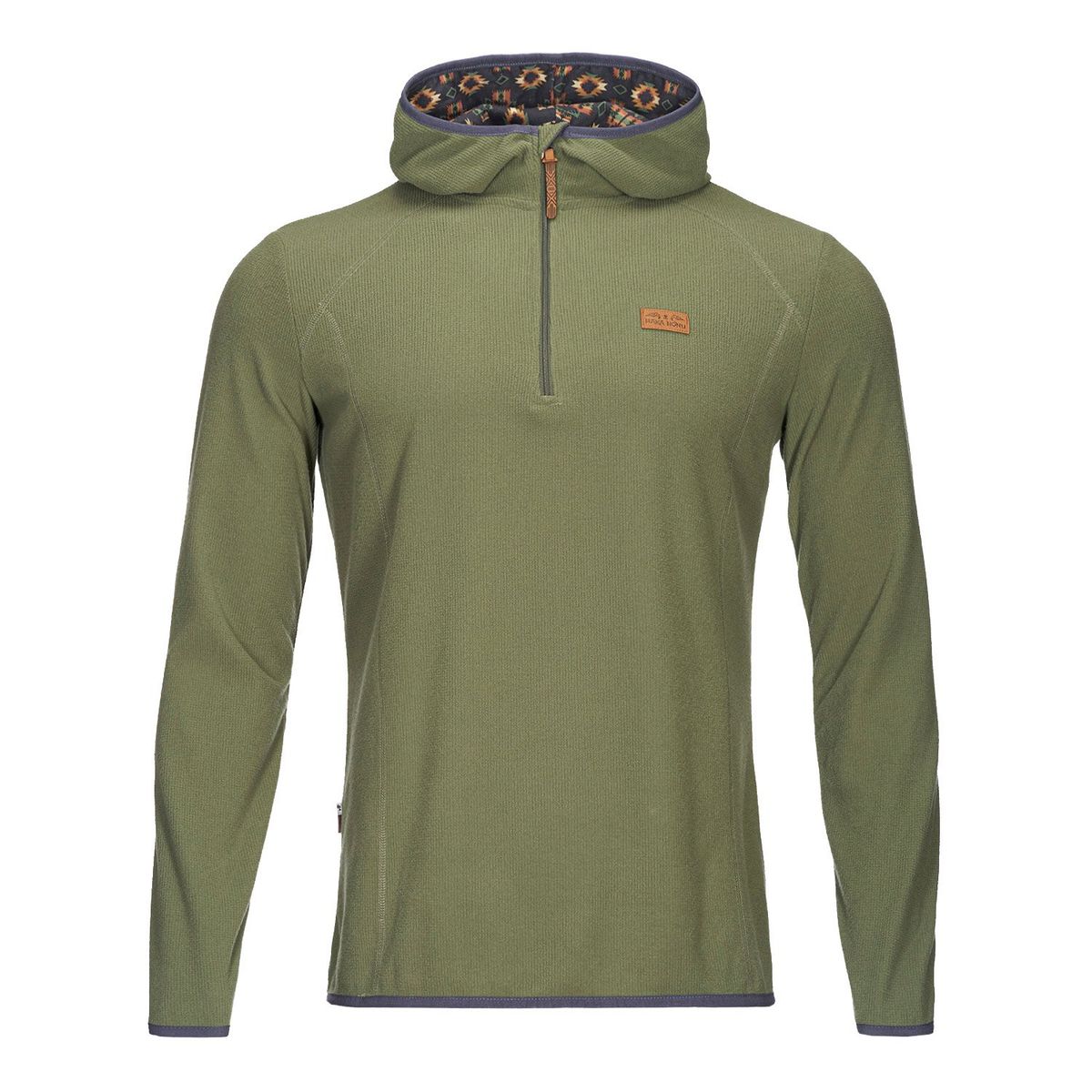 HAKA HONU - Poleron Hombre Taina Nui Verde Militar Haka Honu