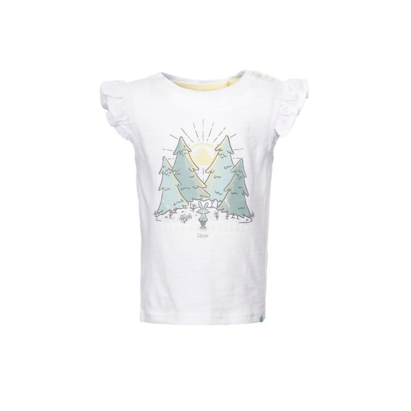 LIPPI - Polera Baby Girl Blossom UV-Stop T-Shirt Blanco Lippi