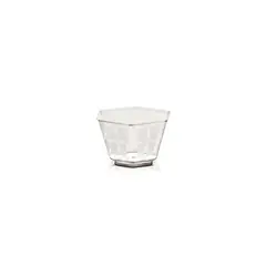 IMAHE - Set de 100 Envases Hexagonal Poliestireno Modelo Coppette Spavalda 150Cc