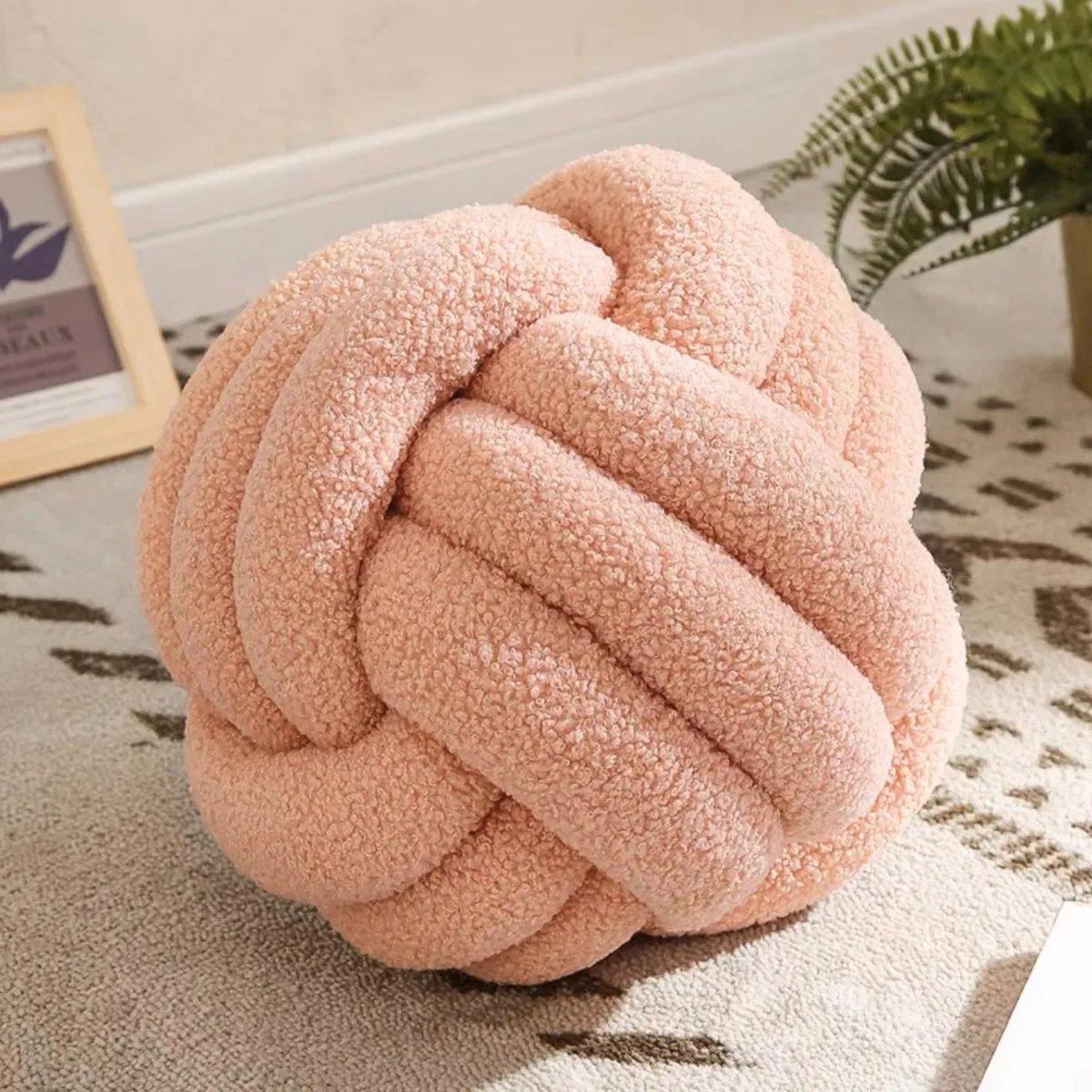 GENERICO - Cojin Decorativo Modelo Nudo Acolchado - Rosa