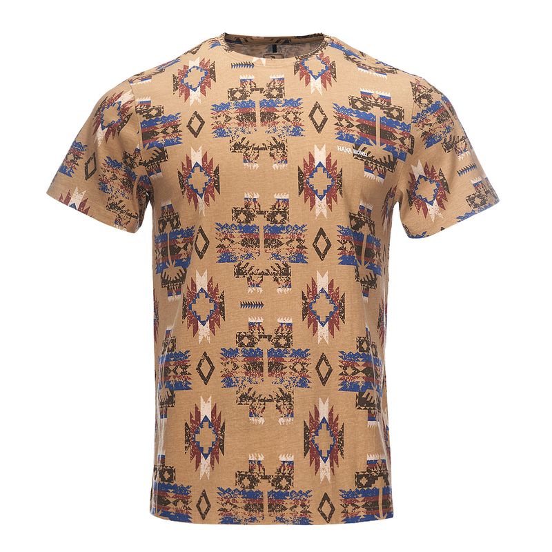 HAKA HONU - Polera Hombre Azteca Cafe Haka Honu