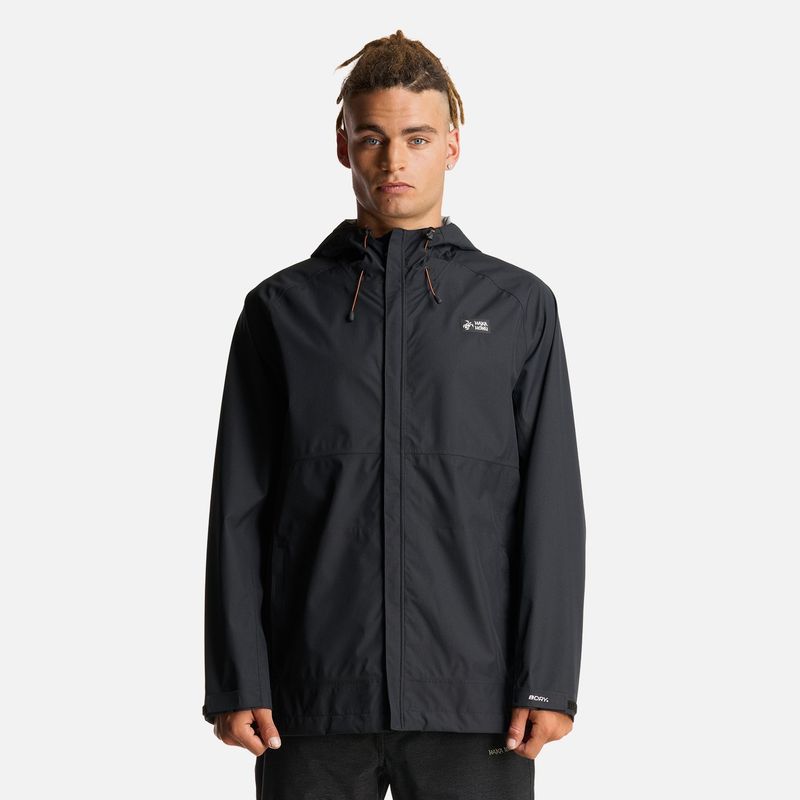 HAKA HONU - Chaqueta Hombre Viento Norte Negro Haka Honu
