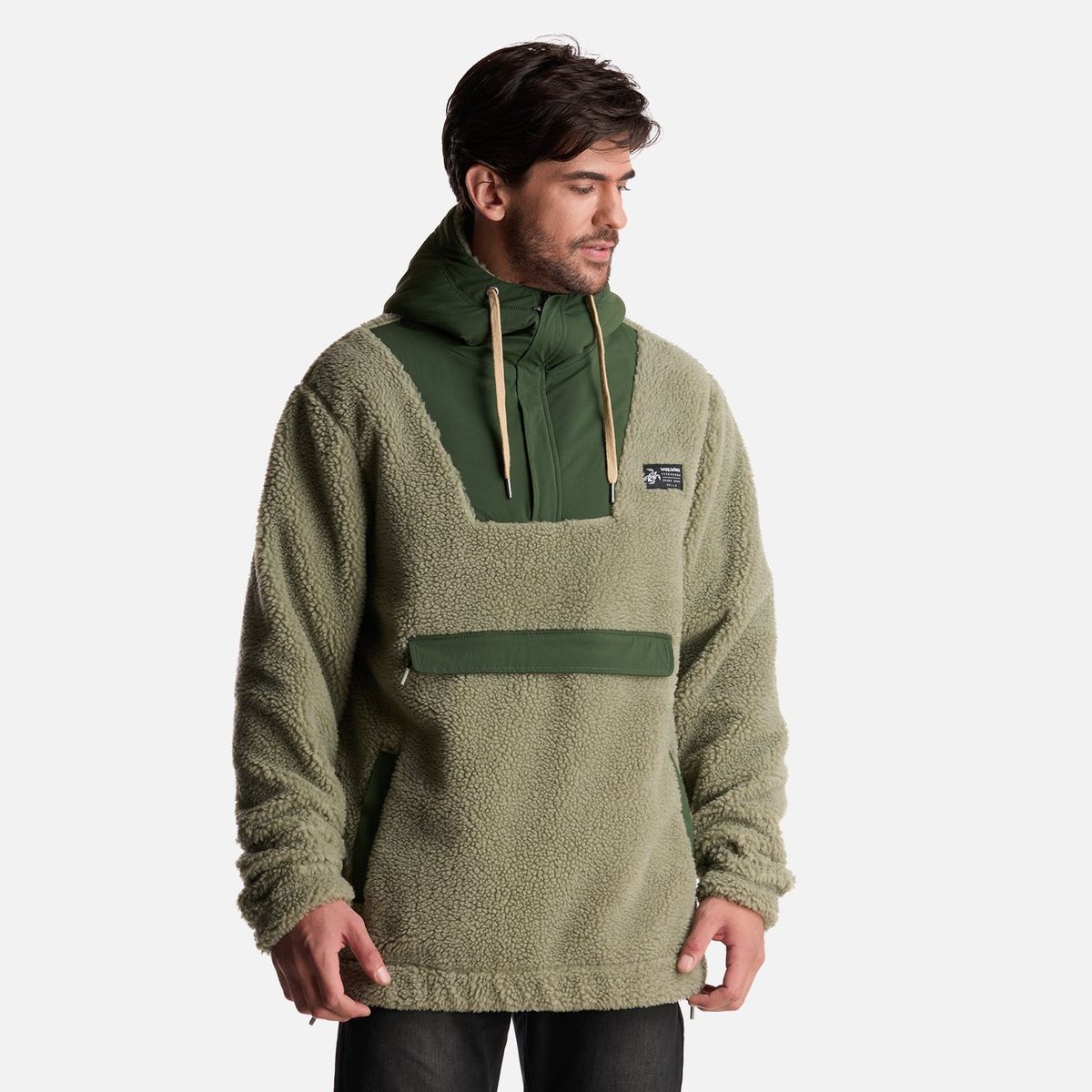 HAKA HONU - Poleron Hombre Chi-Porrito Verde Claro Haka Honu