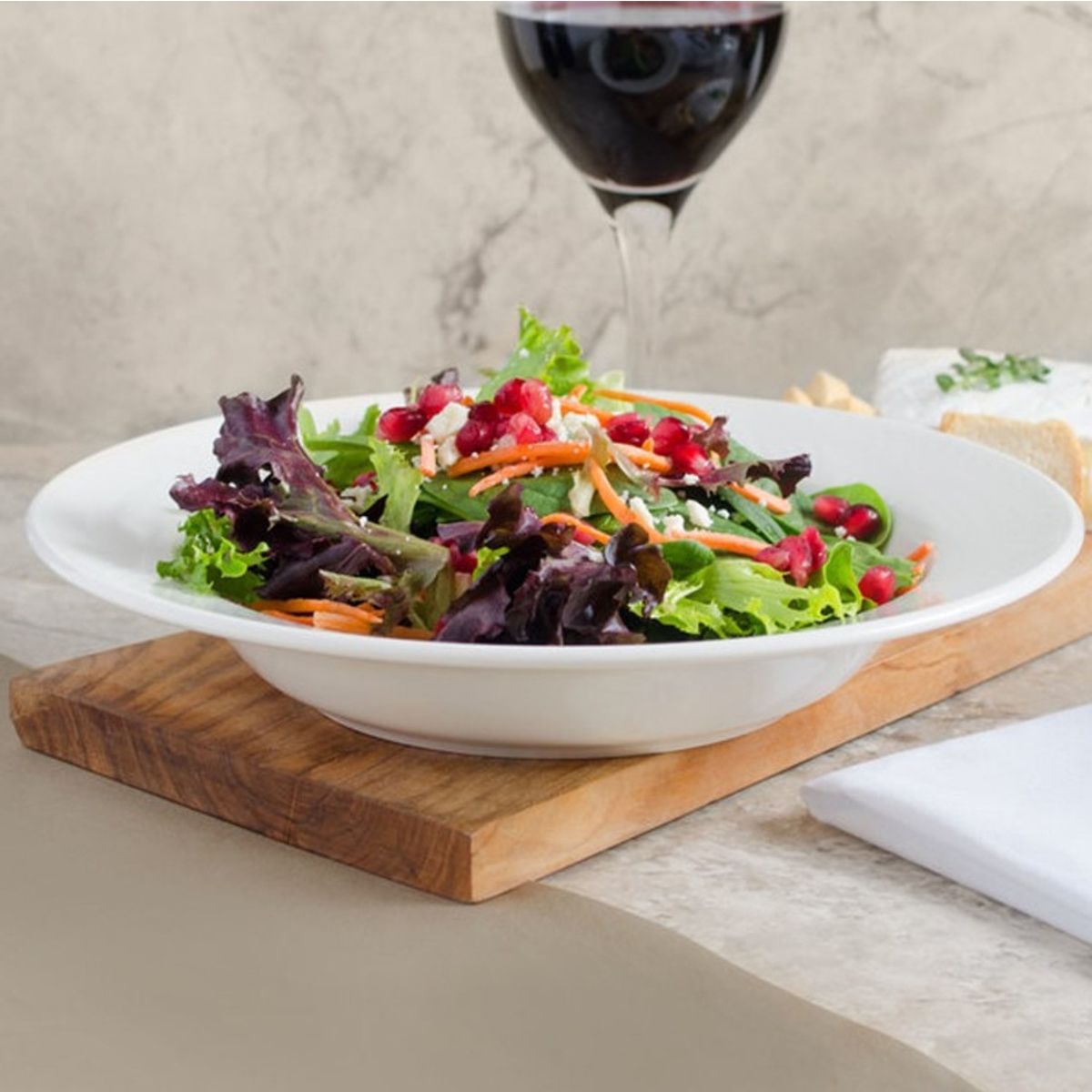 IMAHE - Set De 12 Plato Hondo Borde Grueso 21 Cm Linea Tower IMAHE