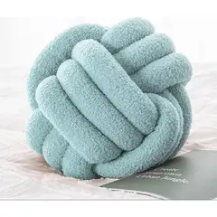 GENERICO - Cojin Decorativo Modelo Nudo Acolchado - Celeste