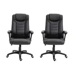 LEVO - Pack 2 Sillas Escritorio Oficina Ejecutiva Comfort