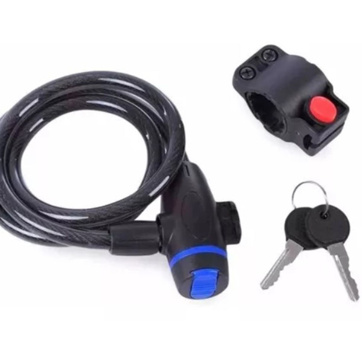 GENERICO - Candado De Seguridad Para Bicicleta A Llave + Adaptador