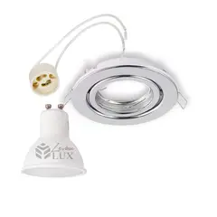 GENERICO - Focos LED Embutido Dirigible Porta GU-10 Blanco Frio