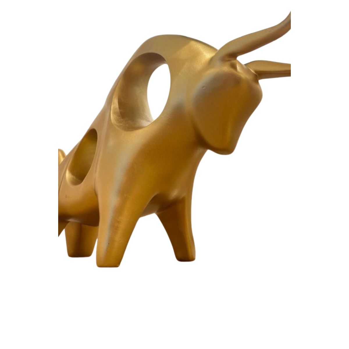 BOHEMIK - Toro ornamental estilo nórdico dorado