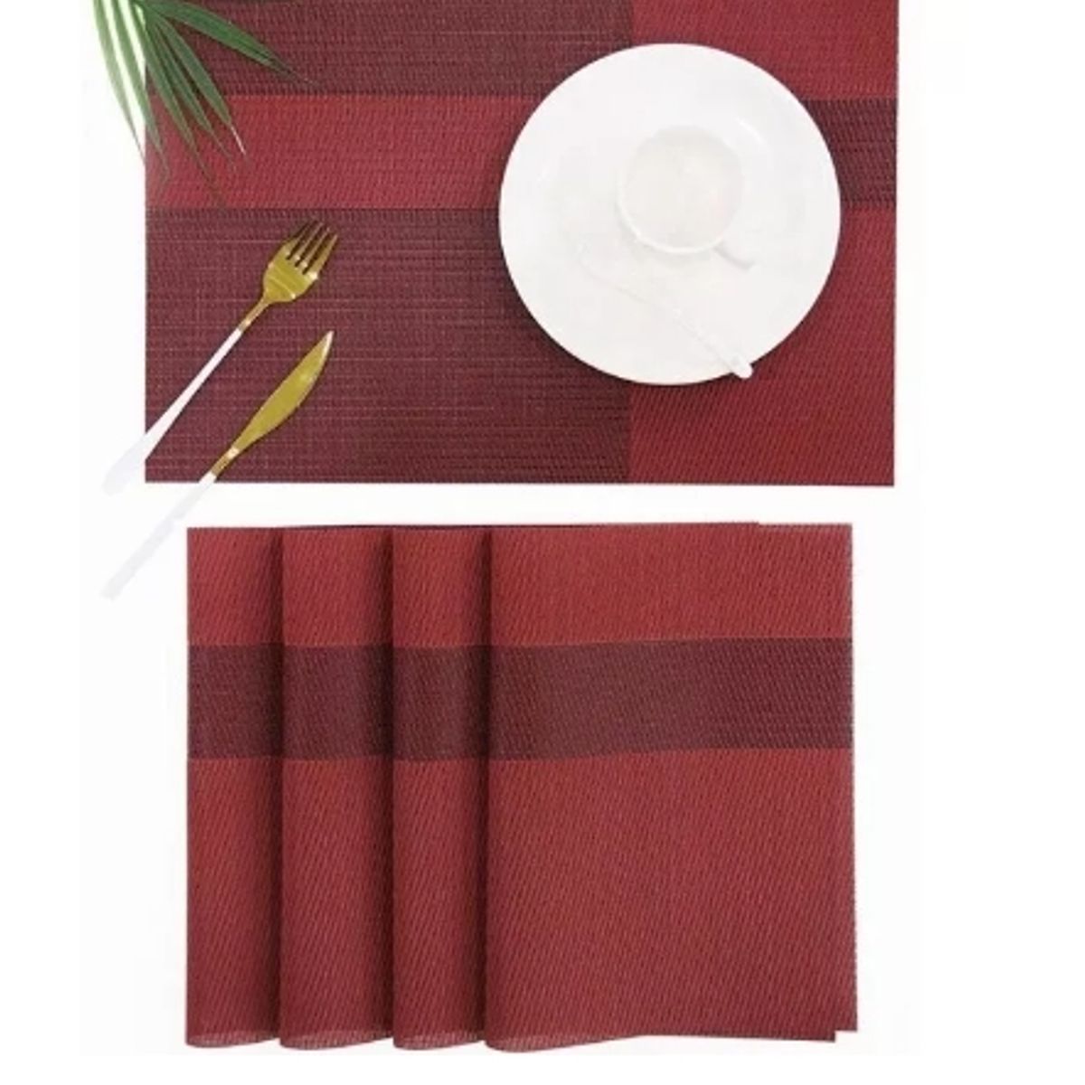 GENERICO - Manteles Individuales Pvc Tapetes Antideslizantes 8 Piezas