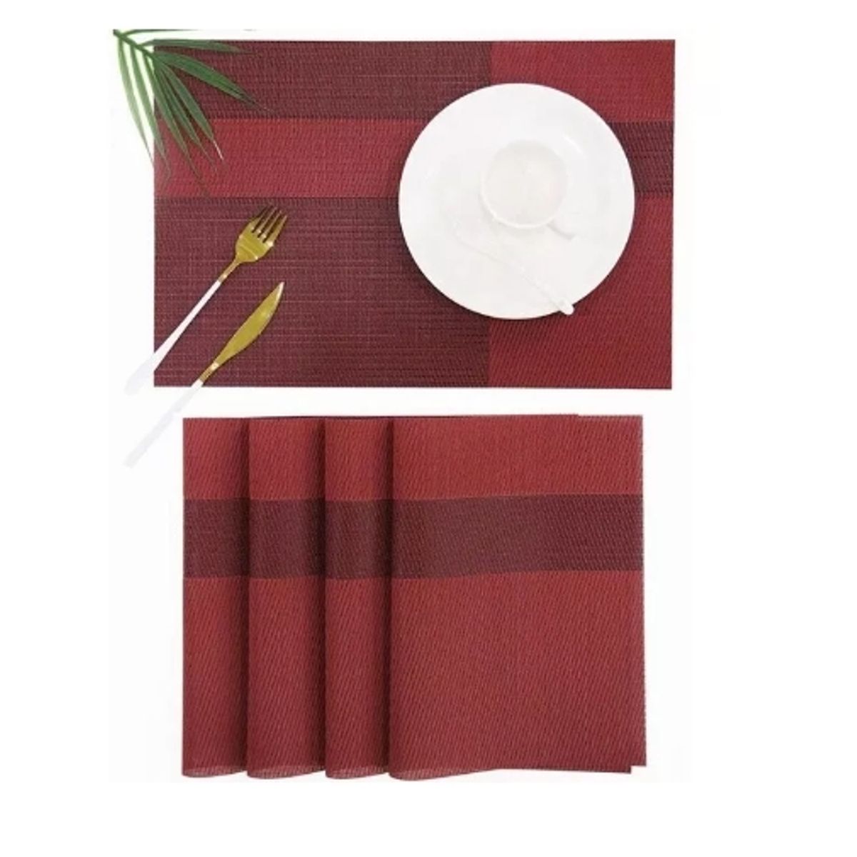 GENERICO - Manteles Individuales Pvc Tapetes Antideslizantes 8 Piezas