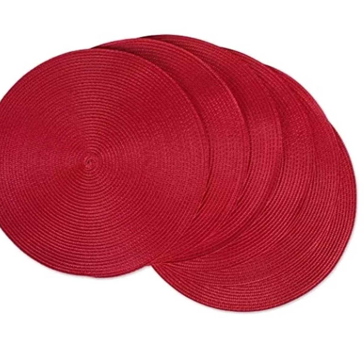 GENERICO - Set 6 Individuales Redondos Trenzados 38 Cm