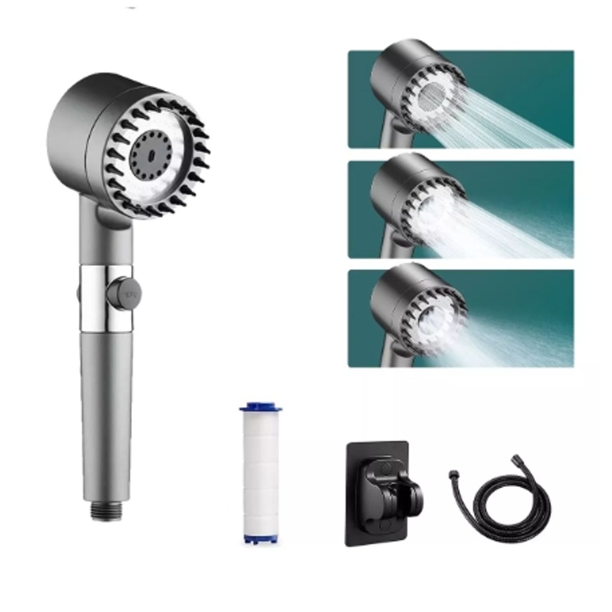 GENERICO - Kit De Cabezal De Ducha De Lluvia De Alta Presión Para Baño