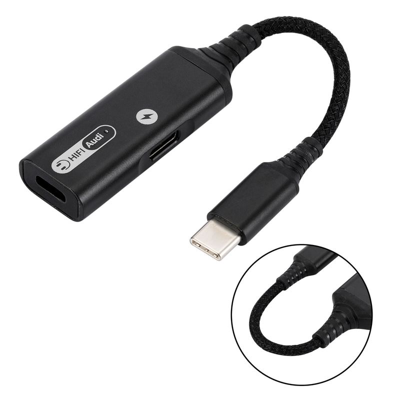 KUANGYE - USB-C A 3.5 mm Auriculares Y Adaptador De Cargador
