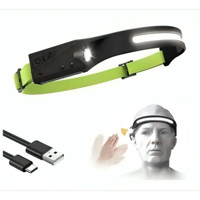 Imagen 2 del producto Linterna Frontal Con Sensor Recargable Cintillo Minera