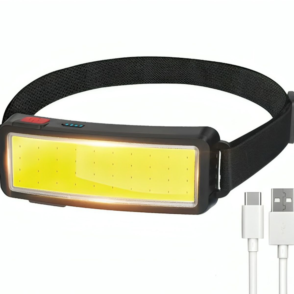 OEM - Linterna Frontal Led Cob Recargable Usb Superbrillante