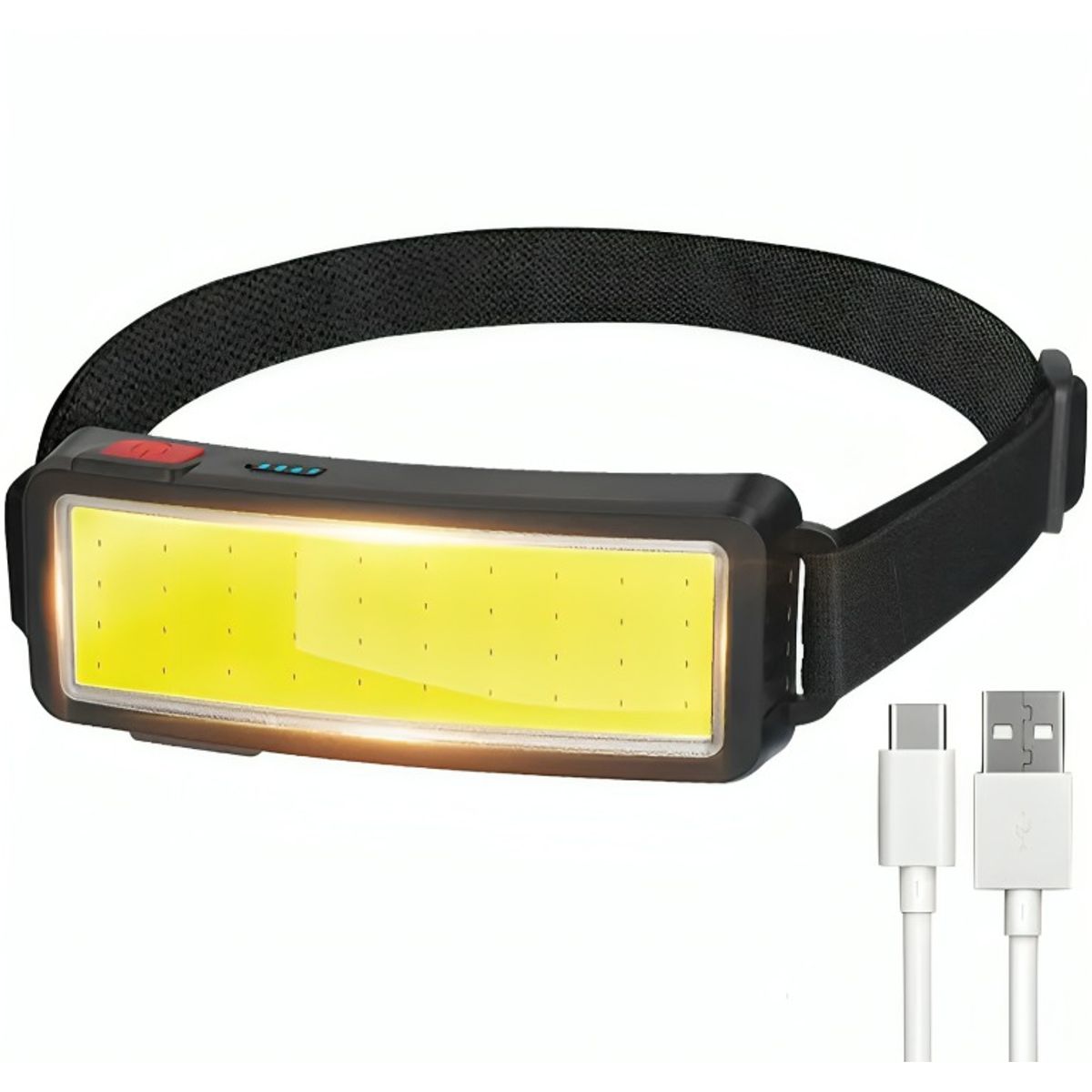 OEM - Linterna Frontal Led Cob Recargable Usb Superbrillante