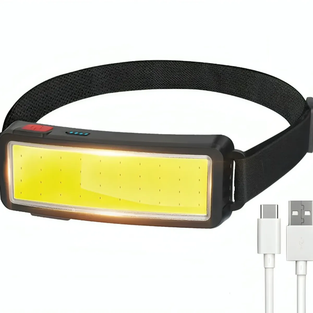OEM - Linterna Frontal Led Cob Recargable Usb Superbrillante