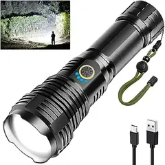 OEM - Linterna Led Alta Potencia Metalica Recargable 4000lm
