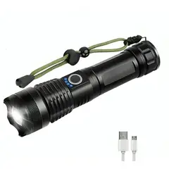 OEM - Linterna Led Alta Potencia Metalica Recargable 4000lm