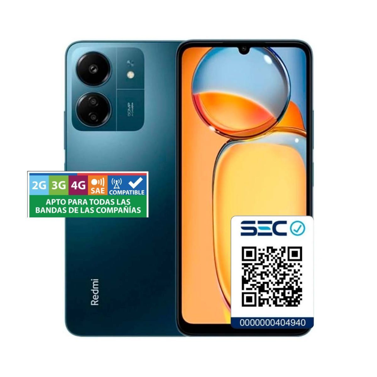 XIAOMI - Xiaomi Redmi 13C 4G 4GB + 256GB Azul Marino