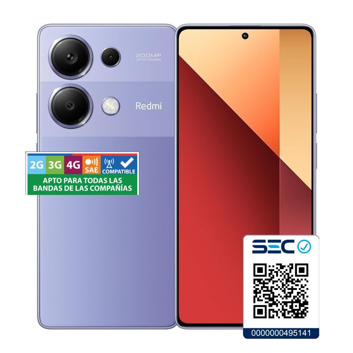 XIAOMI - Xiaomi Redmi Note 13 PRO 4G 12GB+512GB Morado