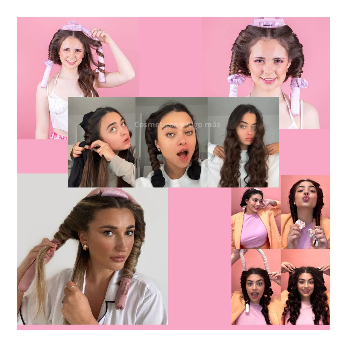 GENERICO - 1 Diadema o barra rizadora para ondular tu cabello sin calor