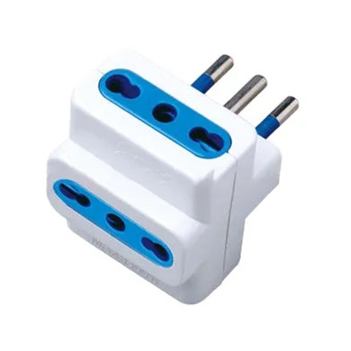 MACROTEL - Enchufe Adaptador Triple Bipaso Macrotel 1016 2500w