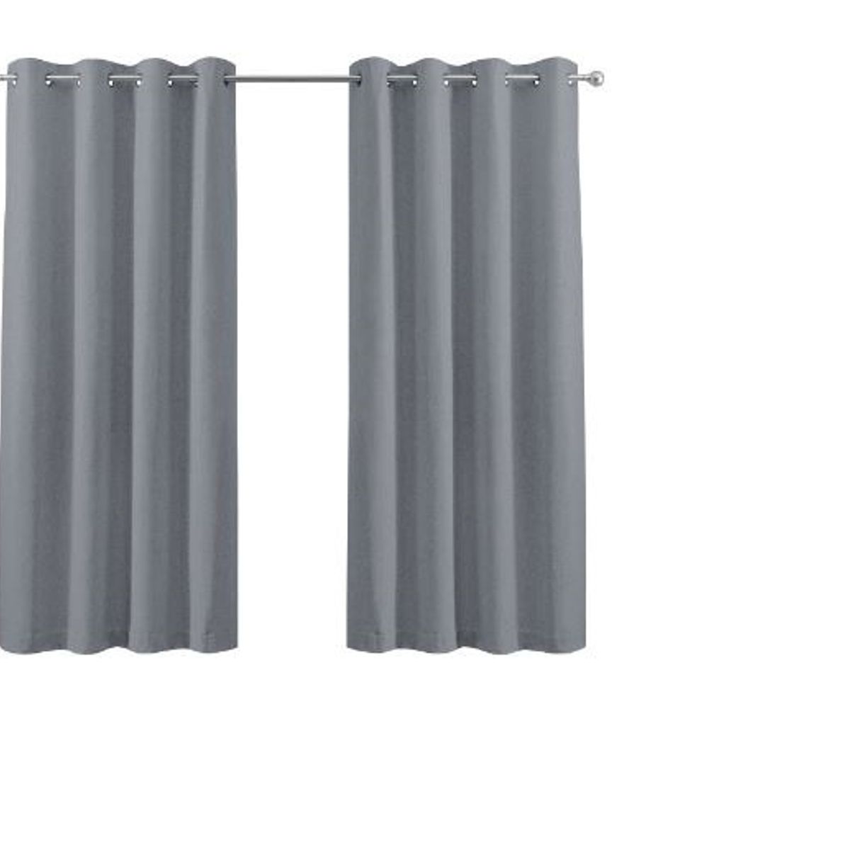 GENERICO - Set de Cortinas Blackout 2 paños GRIS