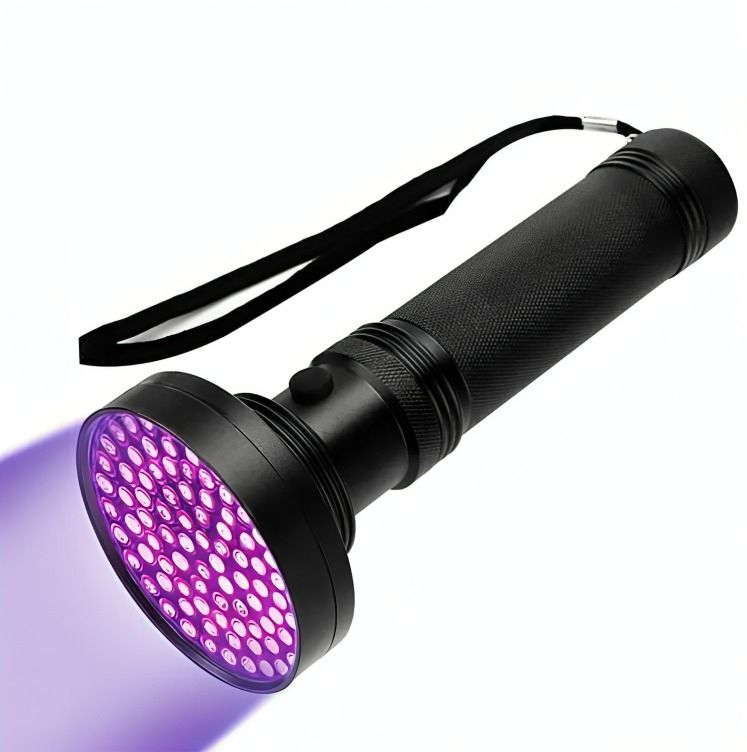 Linterna Ultravioleta 100 Led Uv Usa Pilas Multiples Usos