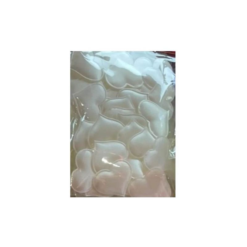 GENERICO - Pétalos Forma de Corazón 100 Pcs Color Blanco 2 cm